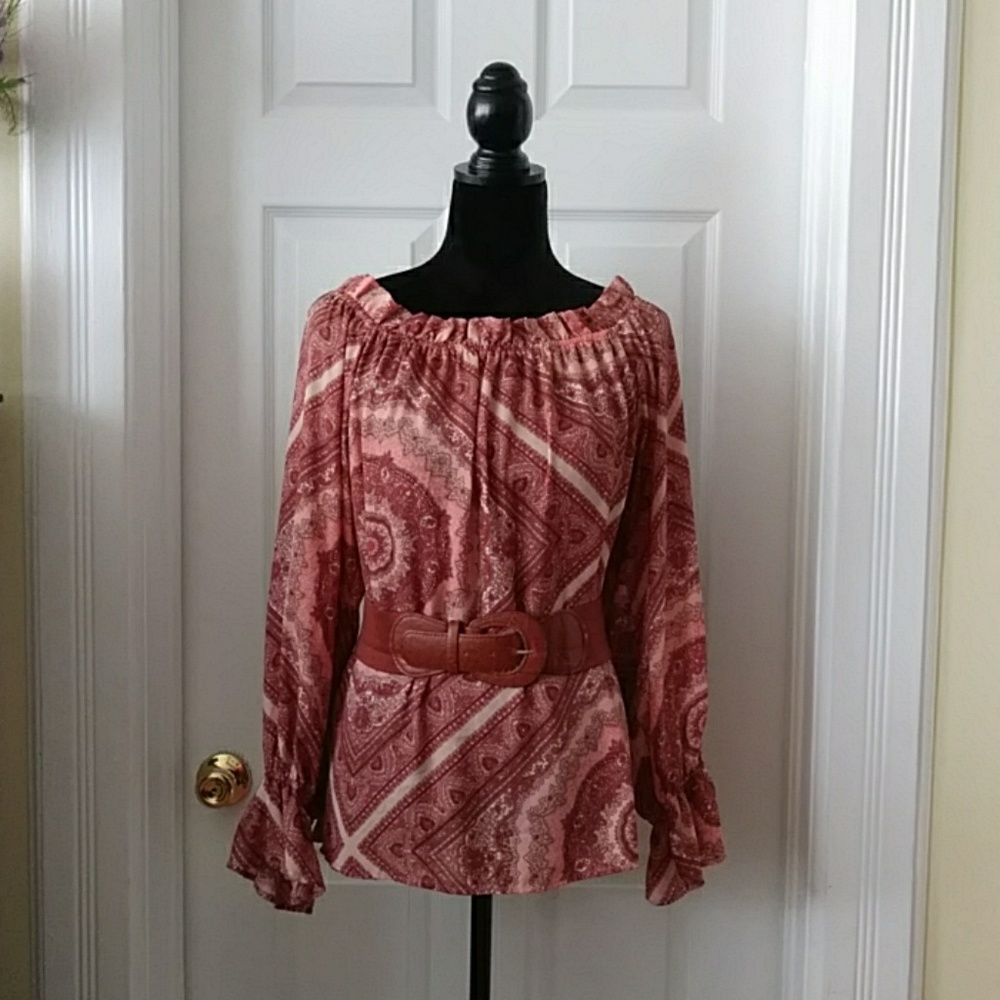 JcPenny - Belle & Sky Peasant Blouse